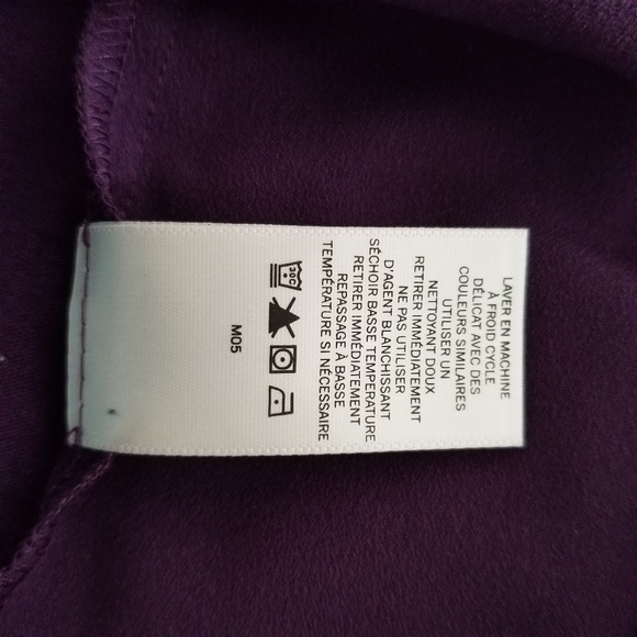 Van Heusen Purple M Shirt Blouse - Picture 7 of 7